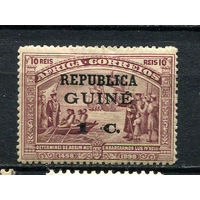 Португальские колонии - Гвинея - 1913 - Надпечатка на марках Африки 1С на 10R. Флот Васко да Гама - [Mi.114] - 1 марка. MH.  (LOT ET17)-T10P5