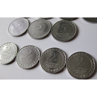 40 монет Шри-Ланка, 1975-2017 гг (большая часть - UNC)
