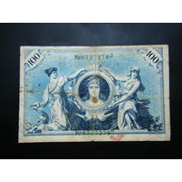 Германия 100 марок 1908г. Зелёная печать.