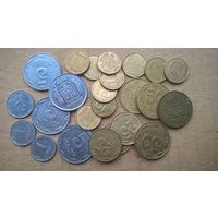 25 монет Украины без повторов ,список внутри.