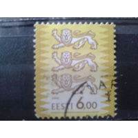 Эстония 2000 Стандарт, герб 6,00 Михель-1,2 евро гаш