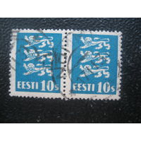 Эстония стандарт номинал 10 синяя пара