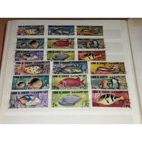 Умм-эль-Кайвайн (ОАЭ) 1967 Фауна. Тропические рыбы. Полная серия 18 марок