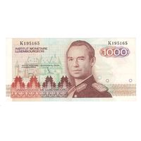 Люксембург 1000 франков 1985 года. Состояние XF