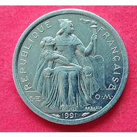 Новая Каледония 1 франк, 1972-2020