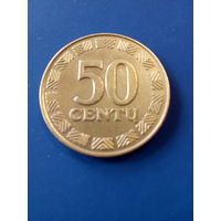 Литва 50 центов 1998 год