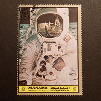 ОАЭ 1972. Манана. Человек на луне