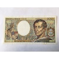 200 франков 1990г с отверстием