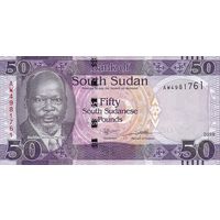 Южный Судан 50 фунтов образца 2019 года UNC p 14