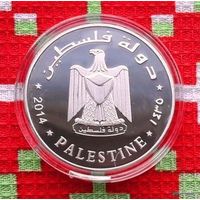 Палестина 1 динар 2014 года. Голубь Мира.