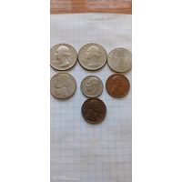 Сборный лот монет сша