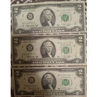 2 доллара США  1976 года 3 штуки