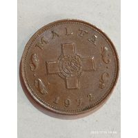 Мальта 1 цент 1972 года . С рубля