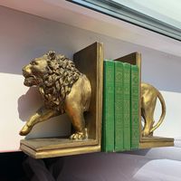 Ограничитель/подставка/держатель для книг, современные, в виде льва, 24х14см.