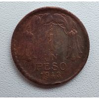 Чили 1 песо, 1943 6-1-27