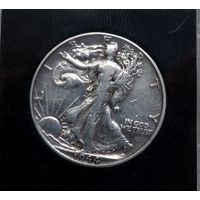 Серебро 0.900.США.Пол доллара 1944г.