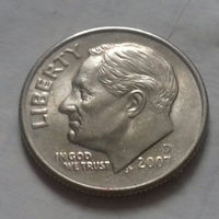10 центов (дайм) США 2007 D, AU
