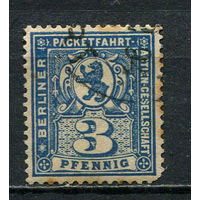 Германия - Берлин (B.) - Местные марки - 1894/1895 - Герб 3Pf - [Mi.55] - 1 марка. Гашеная.  (Лот 70Db)
