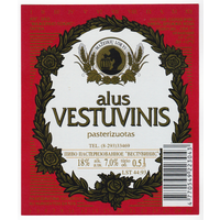 Этикетка пива Vestuvinis Прибалтика Ф039