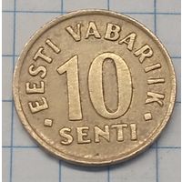 Эстония 10 центов 1992г.km22