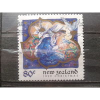 Новая Зеландия 1999 Рождество Михель-1,0 евро гаш