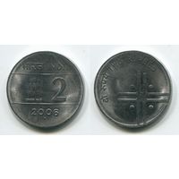 Индия. 2 рупии (2006, aUNC)