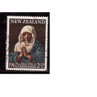 Новая Зеландия-1962, (Мих.424) гаш., Рождество, Живопись