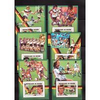 Гвинея -1990 (Мих.Бл.380В-385В) , ** , Спорт, Футбол,ЧМ-1990(полная серия)