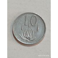 ЮАР 10 центов 1988 года .