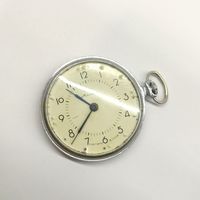 Часы карманные Молния для слабовидящих / слепых (корпус со стеклом), обслужены, СССР