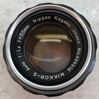 Объектив Nippon Kogaku ранний Nikon Nikkor-S 50mm 1:1.4 Ai-d