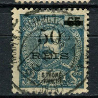 Португальские колонии - Сан Томе и Принсипи - 1905 - Надпечатка 50 REIS на 65R - [Mi. 95] - полная серия - 1 марка. Гашеная.  (Лот 111AW)