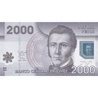 Чили 2000 песо образца 2012 года UNC p162b
