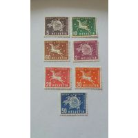 Швейцария 1957-60  7м  Всемирный почтовый союз