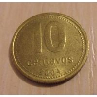 10 сентаво Аргентина 2004 г.в.