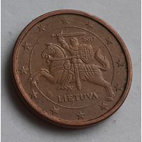 Литва 1 евроцент, 2017 (4-10-64)