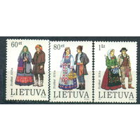 1993 Литва национальные костюмы ** одежда