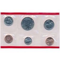 Годовой набор монет США 1988 г. двор D (1; 5; 10; 25; 50 центов + жетон) _UNC