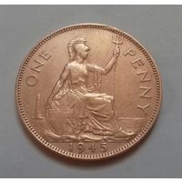 1 пенни, Великобритания 1945 г., Георг VI