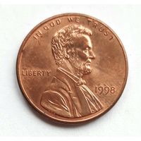 США 1 цент 1998 г.