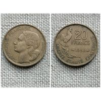 Франция 20 франков 1952 /фауна/петух