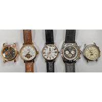 Часы Breitling. Cartier. Zenith. Vacheron Constantin. Pierr Lannier. Реплика! Как есть! Одним лотом 5 шт. С рубля