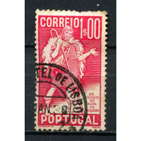 Португалия - 1937 - 400-летие Жиля Висенте 1Е - [Mi.600] - 1 марка. Гашеная.  (Лот 69AV)