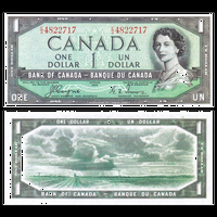 [КОПИЯ] Канада 1 доллар 1954г. (серия: Devil Face) водяной знак