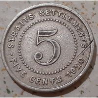 Стрейтс Сетлментс 5 центов, 1920 (10-2-34(в))