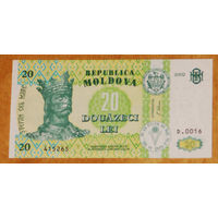 Молдова 20 лей 2002 UNC