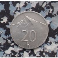 20 геллеров 2000 года Словакия. Словацкая Республика.