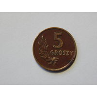 Польша 5 грошей 1949г