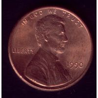 1 цент 1990 год США