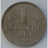 Германия - ФРГ 1 марка. 1950. F